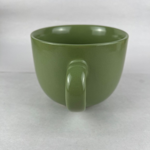 Pier 1 Essential Cafe Au Lait Green Stoneware Mug Dishwasher Microwave Safe - Picture 2 of 9